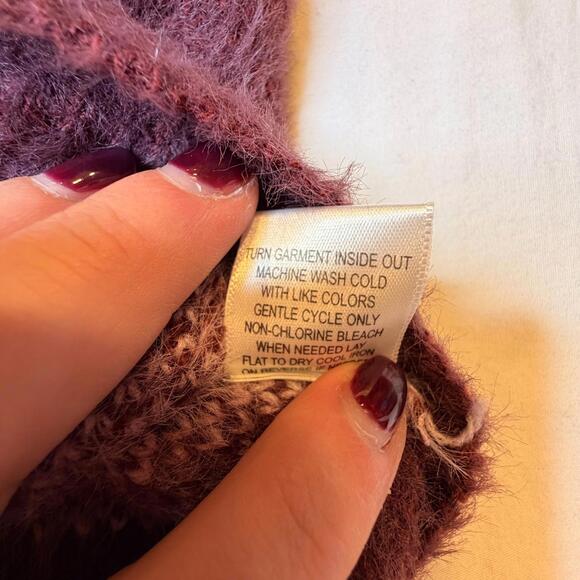 LA Hearts by Pacsun Purple Retro Cropped Knit Vest Sweater Sleeveless Women's S - Picture 5 of 7